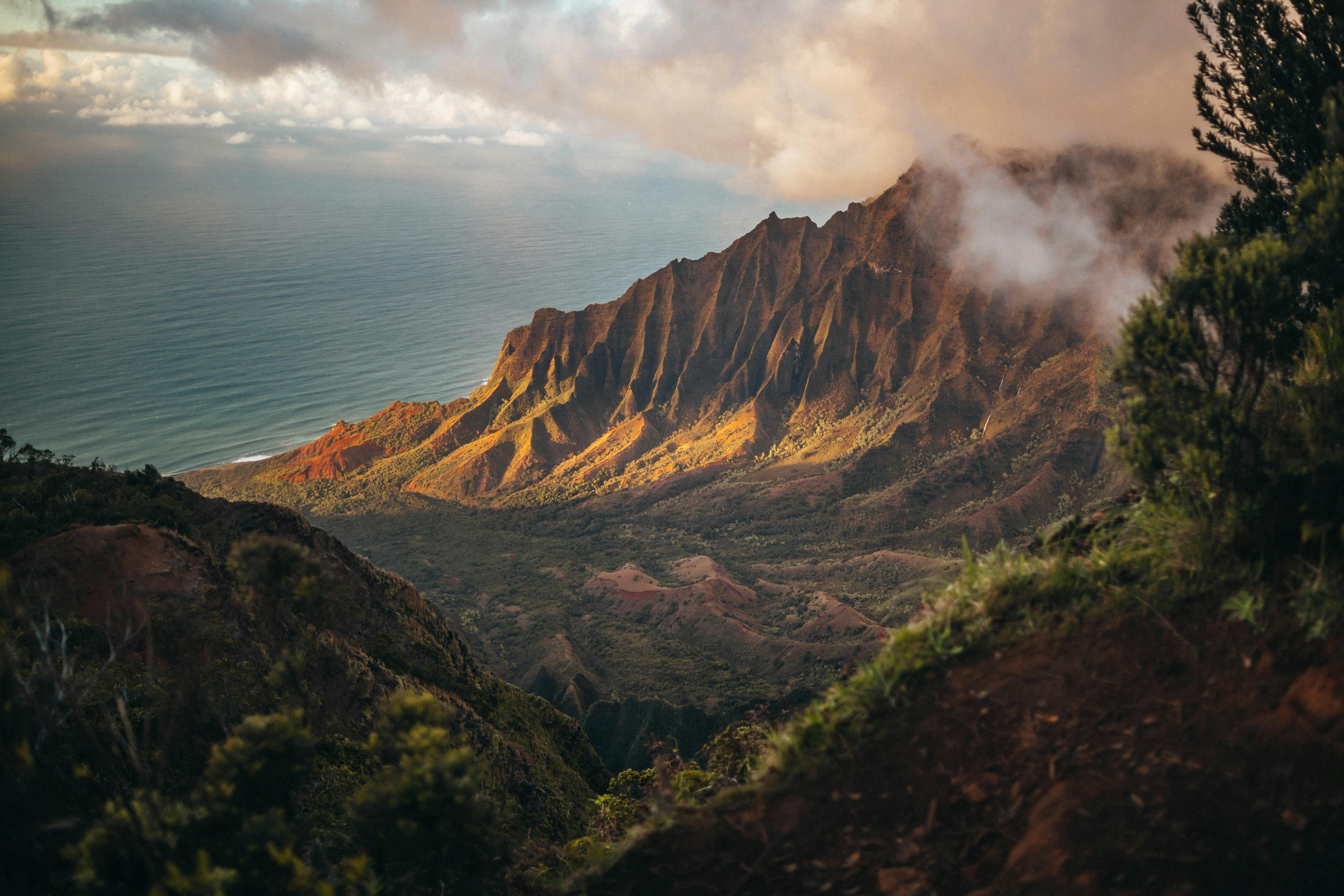 Kalalau Valley Mountains Scenic View