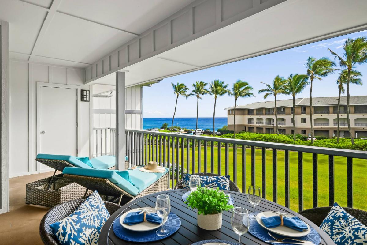 Kauai Lanai with ocean view