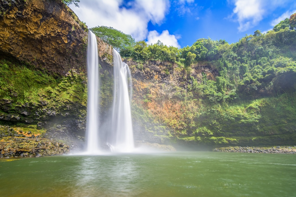 Wailua River Kauai waterfall