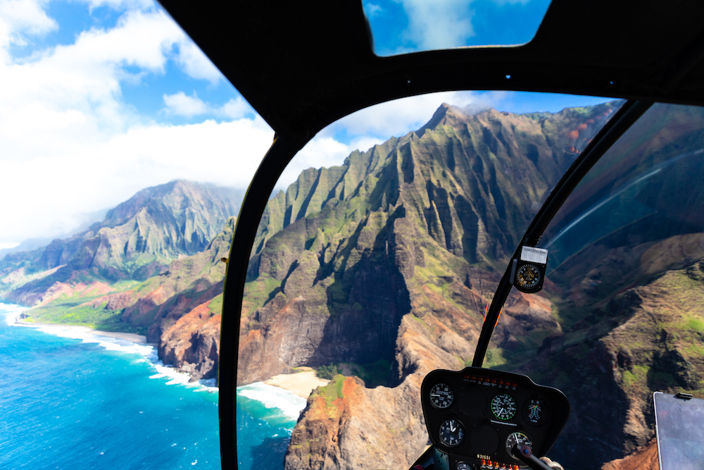 helicopter tour over Kauai