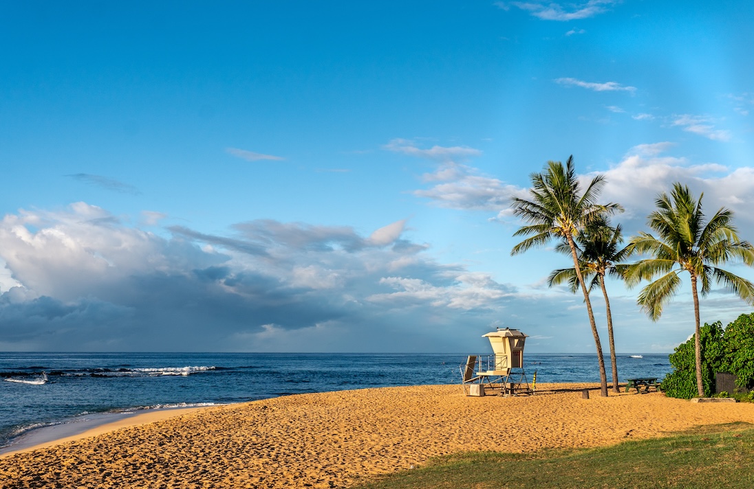 A lifeguard on Poipu Beach.